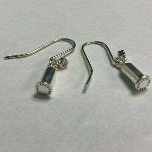 PANDORA Earring Charm Barrel Sterling Silver